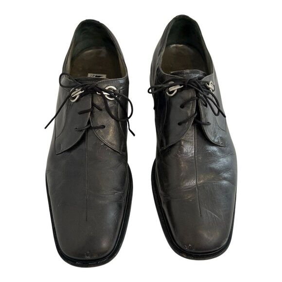 Moreschi Mens Size 10 Gray Leather Lace Up Oxford main image 6